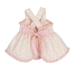 Vestido con pololo flores parte de atras